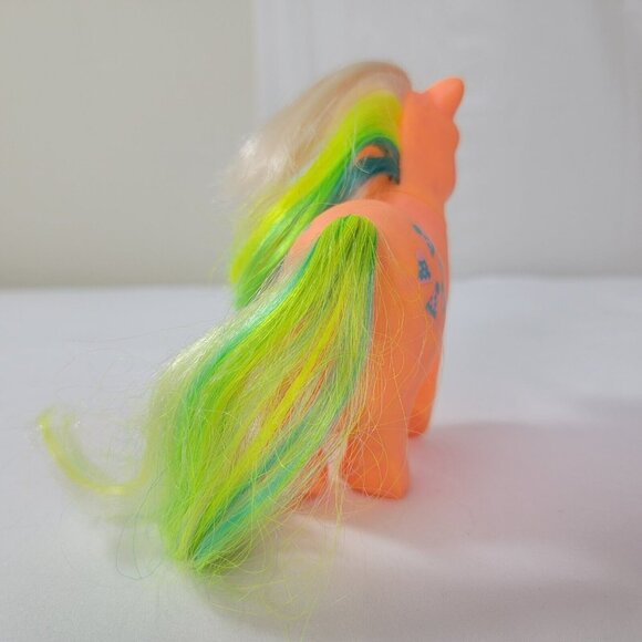 Vintage My Little Pony Original Toy GI Party Time Twinkle Eyes MLP orange 1985 - Picture 6 of 7